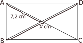 Calculați valoarea lui x pentru fiecare dintre dreptunghiurile de mai jos, folosind informațiile date pentru fiecare figură geometrică.