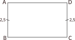 Calculați unghiurile, laturile și diagonalele dreptunghiului de mai jos, știind lățimea și diagonala.