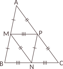 Completați casetele astfel încât să obțineți afirmații adevărate. Identificați mijlocul unui segment, recunoașteți proprietățile liniei mijlocii într-un triunghi.