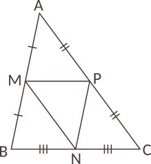 Completați casetele astfel încât să obțineți afirmații adevărate. Identificați mijlocul unui segment, recunoașteți proprietățile liniei mijlocii într-un triunghi.