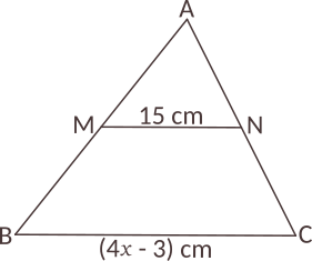 Completați casetele astfel încât să obțineți afirmații adevărate. Aplicați proprietățile liniei mijlocii într-un triunghi.