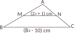 Completați casetele astfel încât să obțineți afirmații adevărate. Aplicați proprietățile liniei mijlocii într-un triunghi.