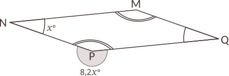 Calculați măsurile unghiurilor pentru fiecare dintre paralelogramele de mai jos, folosind informațiile date pentru fiecare figură geometrică.