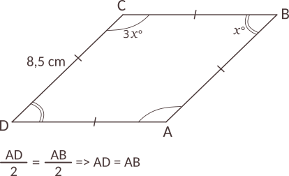Calculați lungimile laturilor și măsurile unghiurilor pentru fiecare dintre paralelogramele de mai jos, folosind informațiile date pentru fiecare figură geometrică.