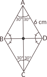 Calculați măsurile unghiurilor rombului și lungimile diagonalelor acestuia.