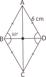 Calculați măsurile unghiurilor rombului și lungimile diagonalelor acestuia.