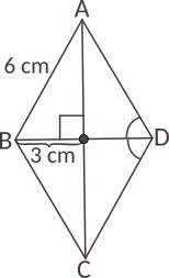 Calculați măsurile unghiurilor rombului și lungimile diagonalelor acestuia.
