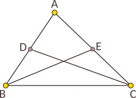 Medianele triunghiului ABC.