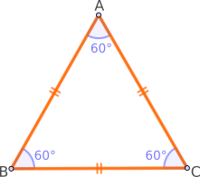 Triunghiul echilateral este triunghiul care are toate laturile congruente (egale).